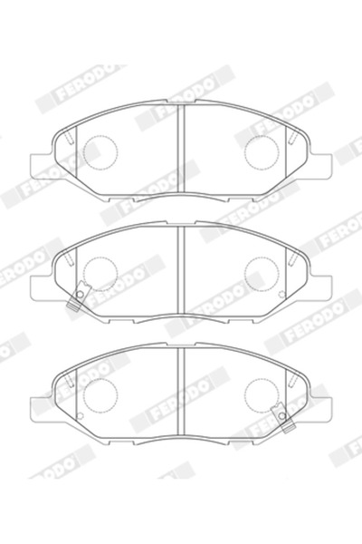 FERODO Brake Pad Set Disc Brake Nissan Micra 2/Micra 3/Note Van