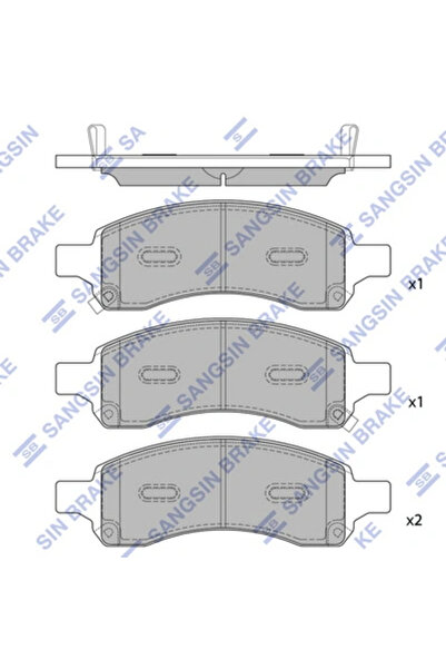 Hİ-Q Set Placute Frana Frana Disc Buick Enclave Chevrolet Colorado/Trailblazer
