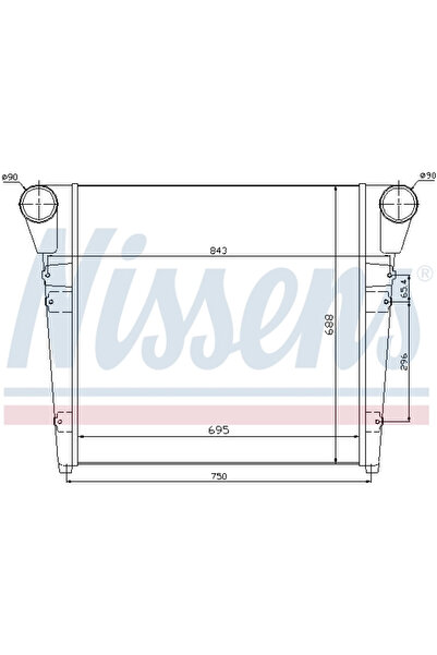 Nissens Intercooler Compresor Renault Trucks Magnum