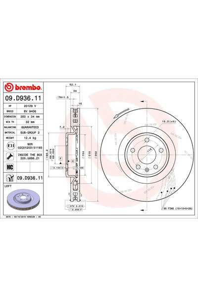 Brembo Disc Frana Porsche Macan