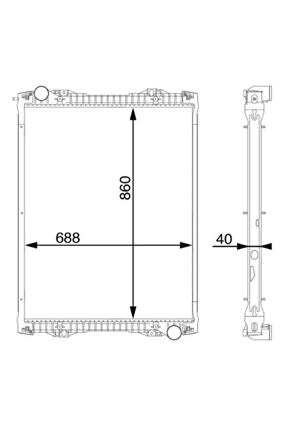 MAHLE Radiator Racire Motor Scania P 1/R 1