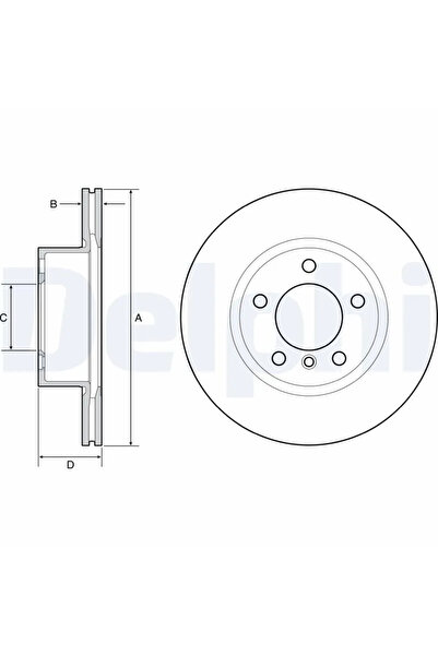 DELPHİ Спирачен диск BMW 1/3/4