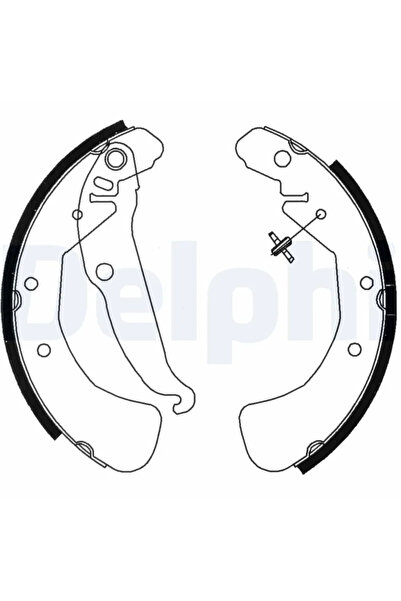 DELPHİ Brake Shoe Set Opel Astra F/Astra G/Astra H Vauxhall Astra Model 3/Vectra