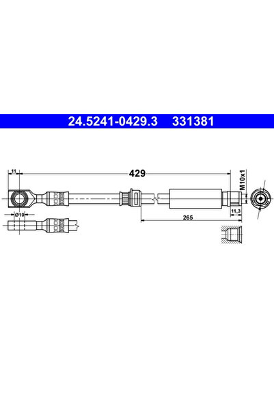 Ate Furtun Frana Opel Astra H/Meriva B Microbus/Zafira / Zafira Family B Vaux...