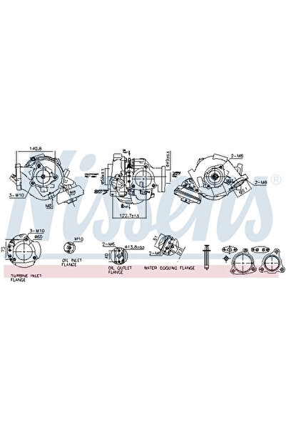 Nissens Compresor Sistem De Supraalimentare Lexus Lx Toyota Land Cruiser 200