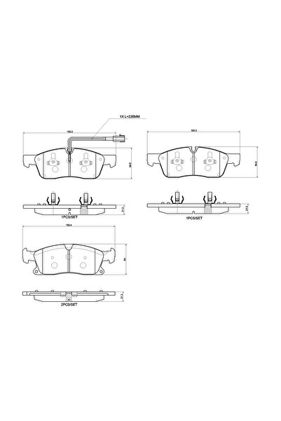 Brembo Set Placute Frana Frana Disc Maserati Levante Suv