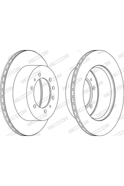 FERODO Nissan Patrol Gr 4/Patrol Gr 5 Brake Disc