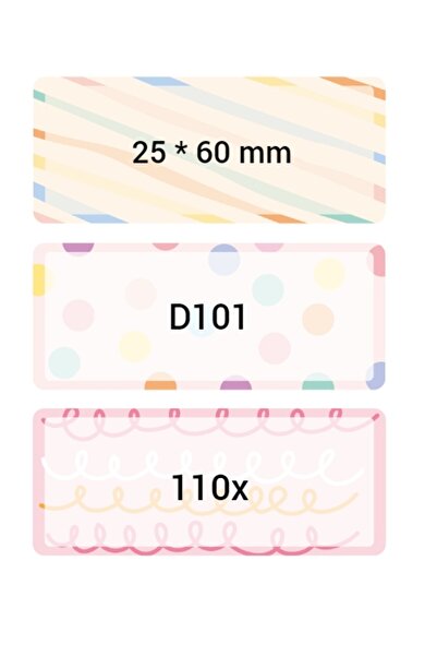 Other Etichete autocolante NIIMBOT D101 25*60mm 110x CULOARE
