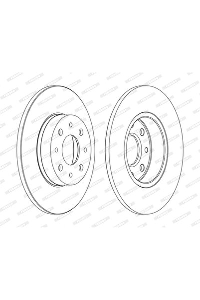 FERODO Brake Disc Alfa Romeo 4C/Mito