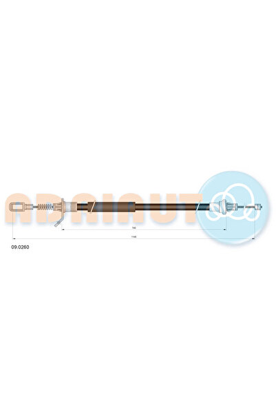 Adriauto Cablu Frana De Parcare Spate Dreapta Chrysler Voyager 4