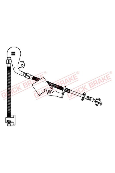 QUICK BRAKE Furtun Frana Peugeot 407