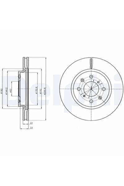 DELPHİ Disc Frana Suzuki Swift 4
