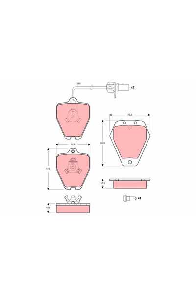 TRW Set Placute Frana Frana Disc Audi A6 C5
