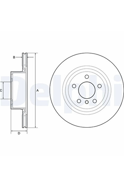 DELPHİ Спирачен диск BMW X3/X4