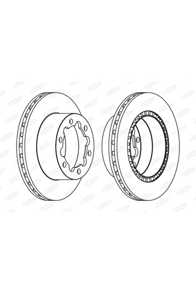 BERAL Спирачен диск Mercedes-Benz Sprinter 4.6-T каросерия/Sprinter 4.6-T пла...