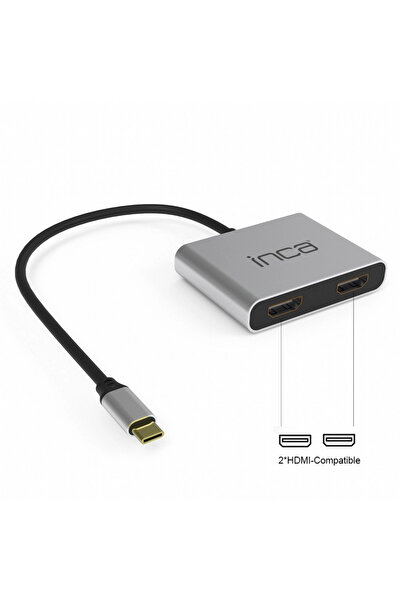Inca Itpc-4t Type-c Hub؛ 4hdmi 4k@30hz+usb2.0,pd