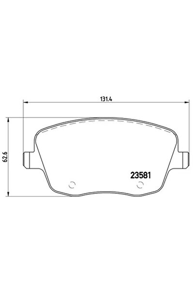 Brembo Комплект накладки за дискови спирачки Seat Ibiza 3/Ibiza 4 Skoda Fabia...