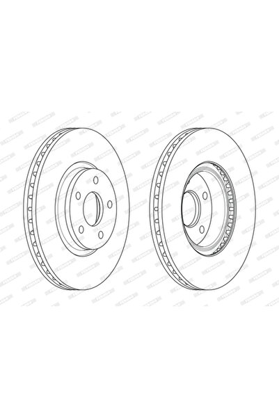 FERODO Brake Disc Ford Mondeo 4