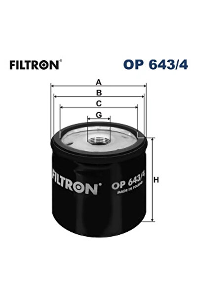 Filtron Filtru Ulei Renault Modus / Grand Modus (f/jp0_) 2004-2015 Diesel