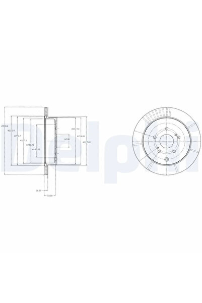DELPHİ Спирачен диск Suzuki Grand Vitara 2