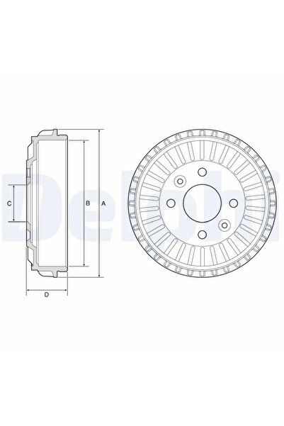DELPHİ Tambur Frana Dacia Logan 3/Sandero 3 Mitsubishi Colt 7