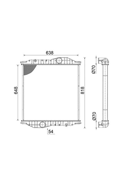 MAHLE Radiator Racire Motor Mercedes-Benz Econic