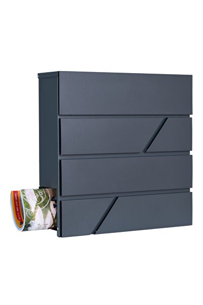 Other Skrzynka pocztowa na listy Tove z gazetnikiem antracyt