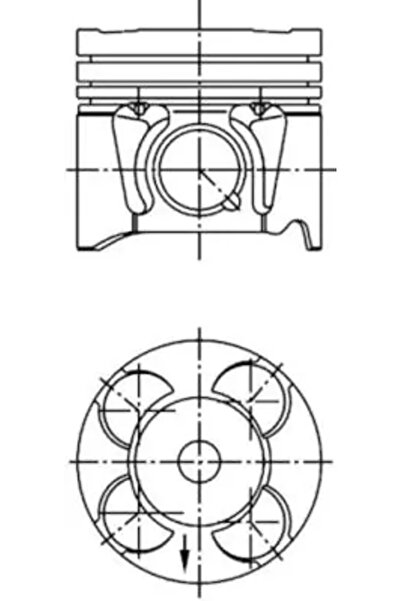 Kolbenschmidt Piston Chevrolet Aveo/Enjoy/Sail Fiat 500/Panda 2006-2017