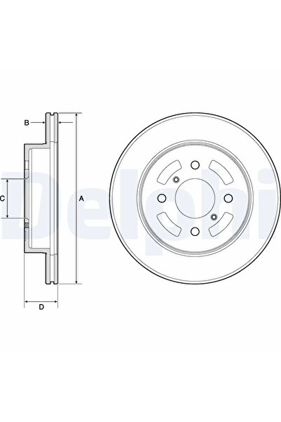 DELPHİ Disc Frana Suzuki Ignis 1/Ignis 2/Ignis 3