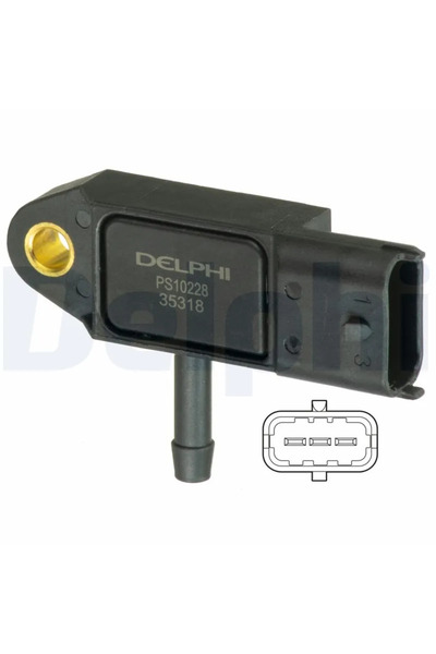 DELPHİ Senzor Presiune Supraalimentare Dacia Duster/Logan/Sandero Renault Cli...