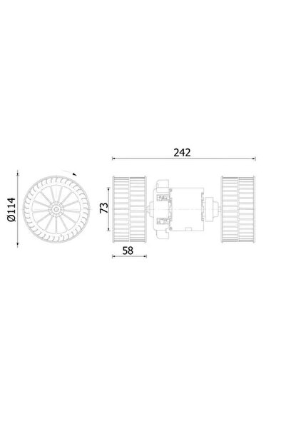 MAHLE Вентилатор за интериор Mercedes-Benz Actros MP2 / MP3