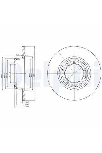 DELPHİ Дискови спирачки Land Rover Defender