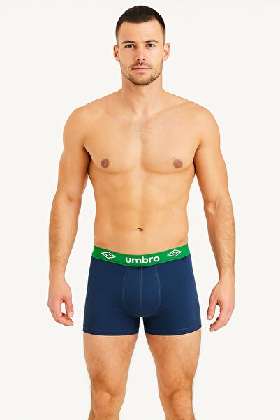 UMBRO Men's Cotton Boxers, Logo, Multicolor, set of 4 pieces.