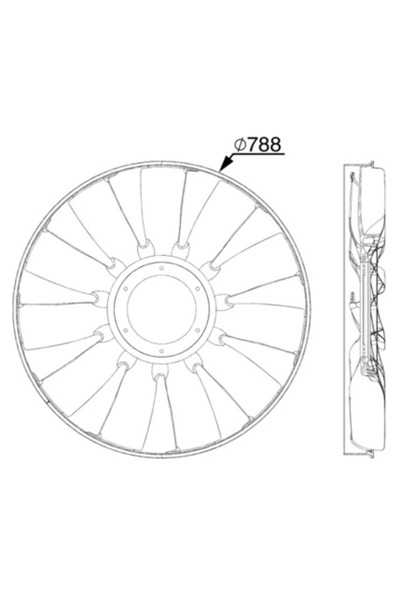 MAHLE Paleta Ventilator Racire Motor Man Tga