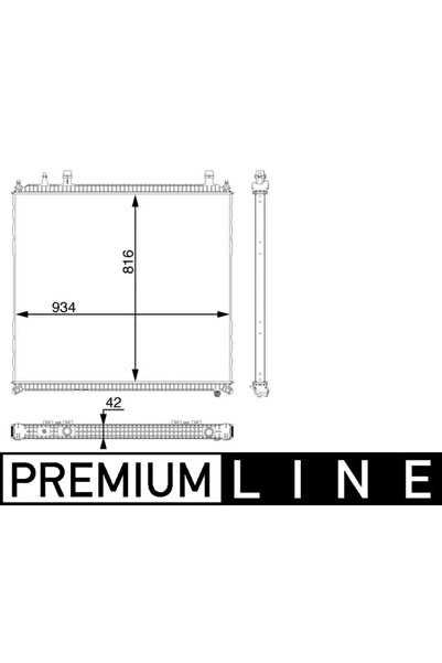 MAHLE Low Temperature Radiator Intercooler Man Tgs 1