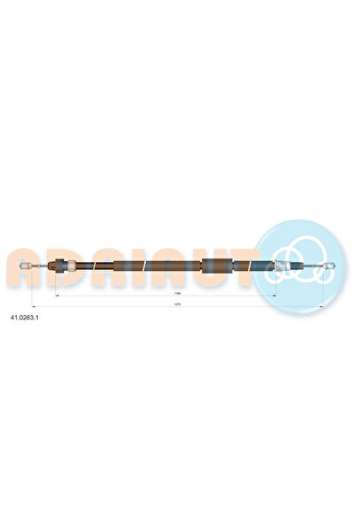Adriauto Cablu Frana De Parcare Spate Stanga Renault Modus / Grand Modus