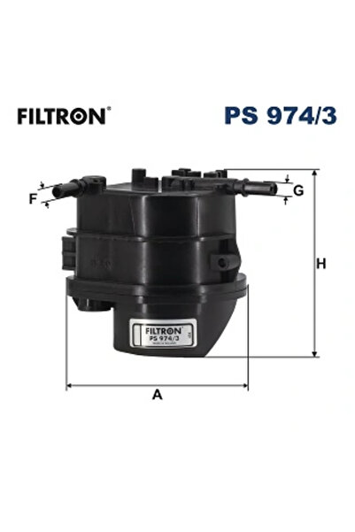 Filtron Fuel Filter Citroen C1/C2/C3 1 Ford Fiesta 5/Fiesta 6/Fiesta Limousine