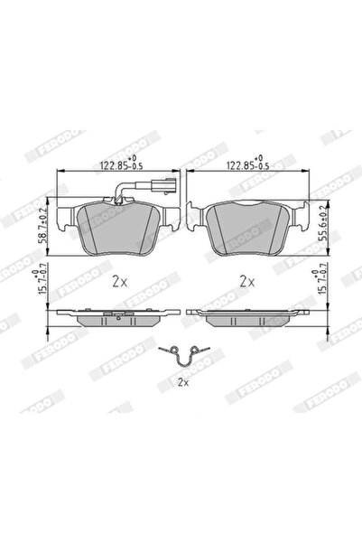 FERODO Set Placute Frana Frana Disc Alfa Romeo Giulia/Stelvio Maserati Ghibli...