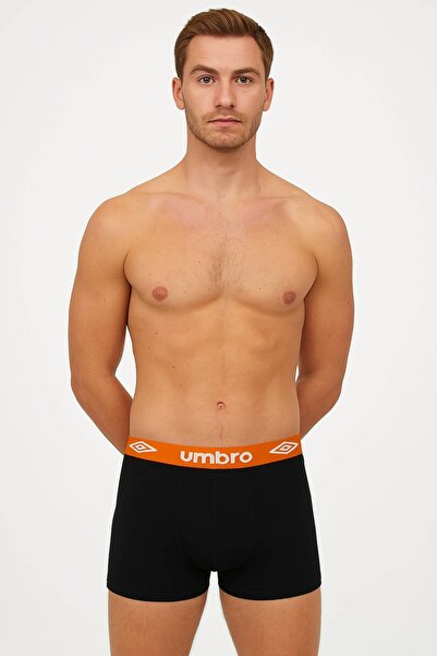 UMBRO Men's Cotton Boxers, Logo, Multicolor, set of 4 pieces.