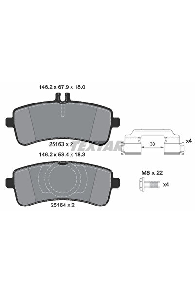 TEXTAR Set Placute Frana Frana Disc Mercedes-Benz Amg/S-Class/Sl