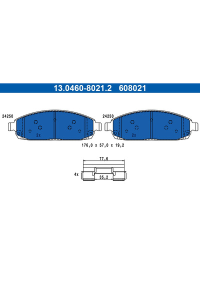 Ate Set Placute Frana Frana Disc Jeep Commander/Grand Cherokee 3/Grand Cherok...