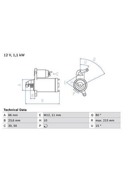 Bosch Starter Audi A4 Allroad B8/A4 B8/A5 2007-2018