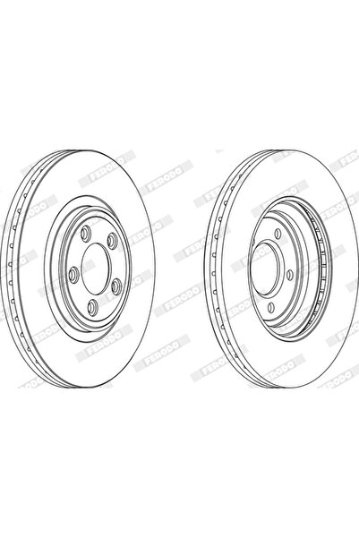 FERODO Disc Brake Jaguar S-Type 2/Xf 1/Xf Sportbrake