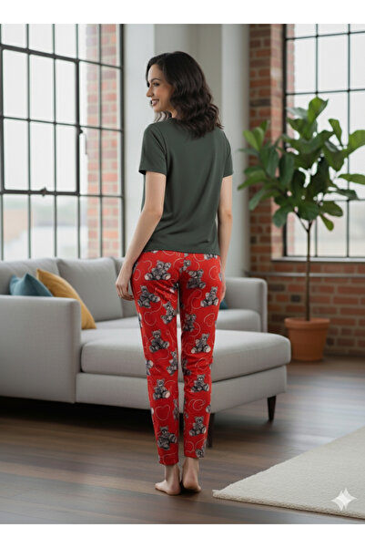 Stitch Shop Kadın Süet Pijama Alt