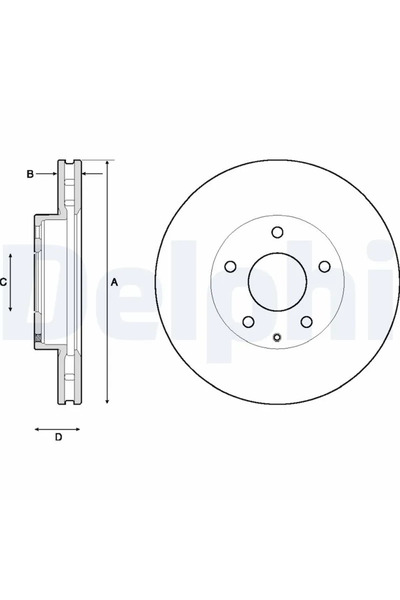 DELPHİ Disc Frana Mazda 3
