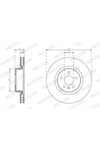 FERODO Brake Disc Tesla Model 10/Model S