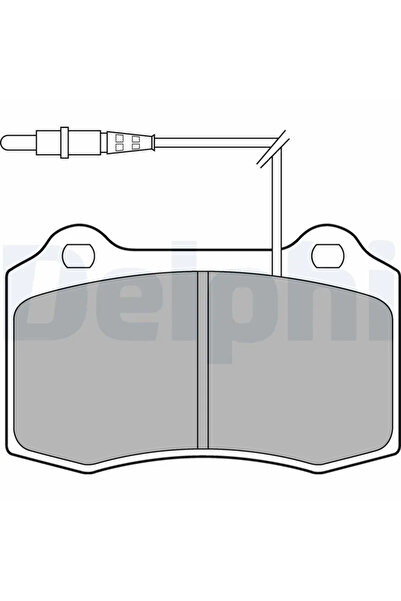 DELPHİ Комплект спирачни накладки за дискови спирачки Peugeot 406 Coupe