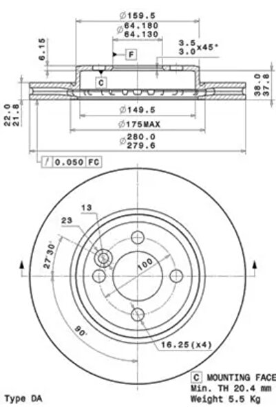 Brembo Disc Frana Mini Mini