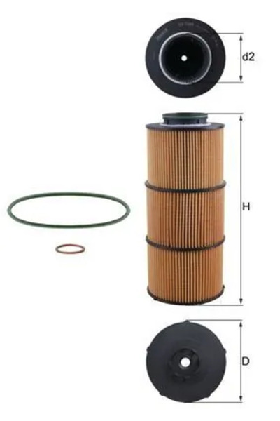 MAHLE Filtru Ulei Mercedes-Benz Arocs