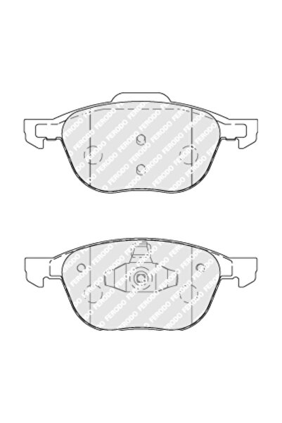 FERODO Brake Pad Set Disc Brake Ford C-Max/Focus 2/Focus 3 Mazda 3/5